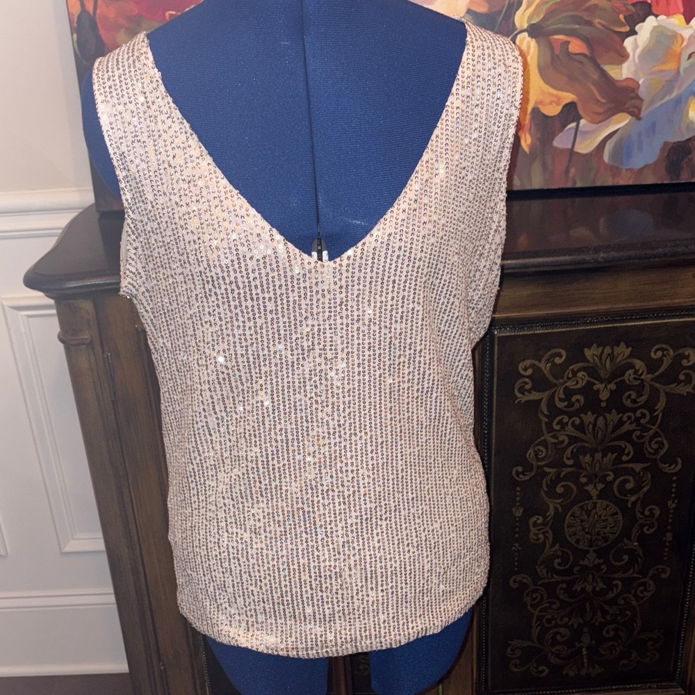 NWOT sleeveless top blouse  Sparkling sequins
PRICE TO SELL